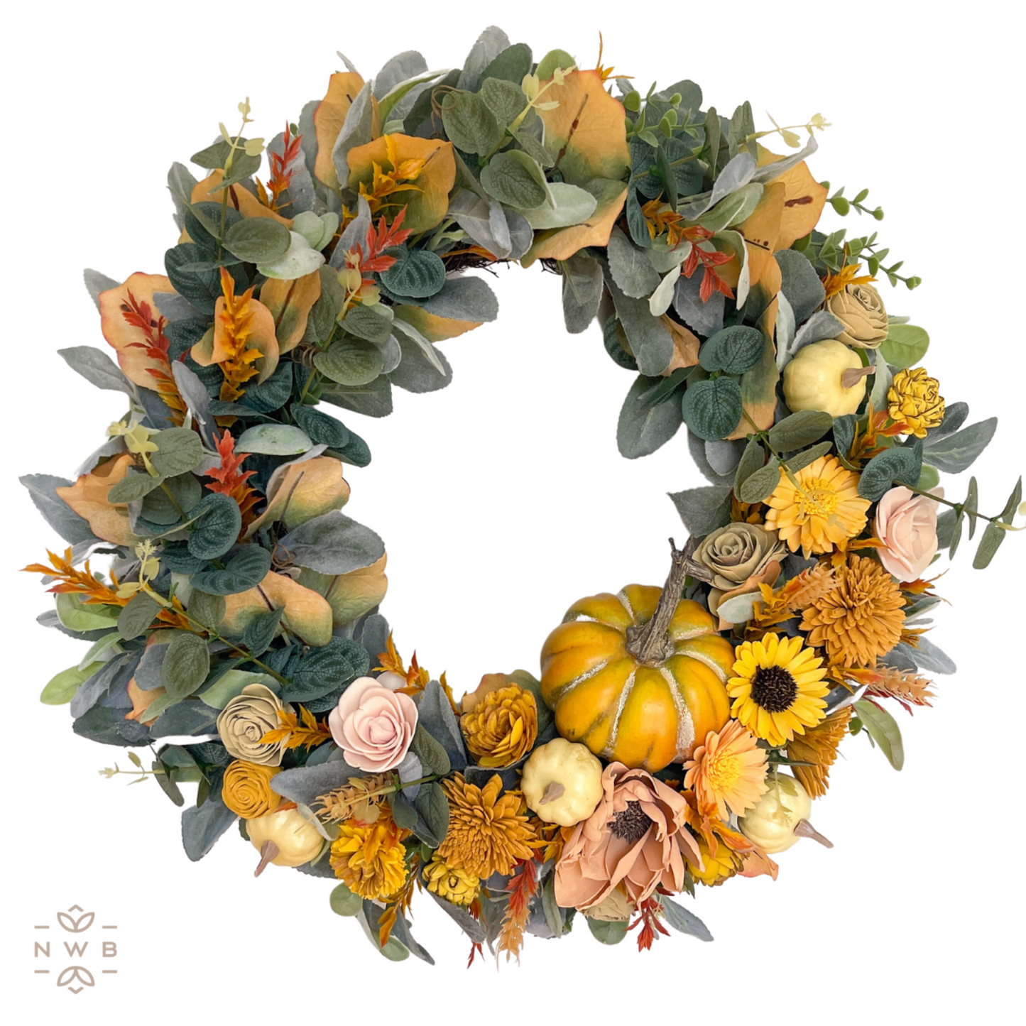 Crisp Leaves Wreath (20 inches)