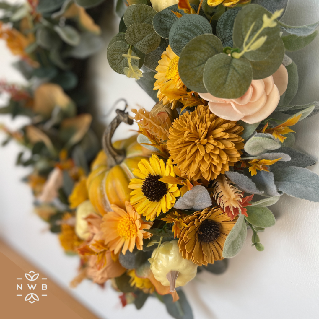 Crisp Leaves Wreath (20 inches)