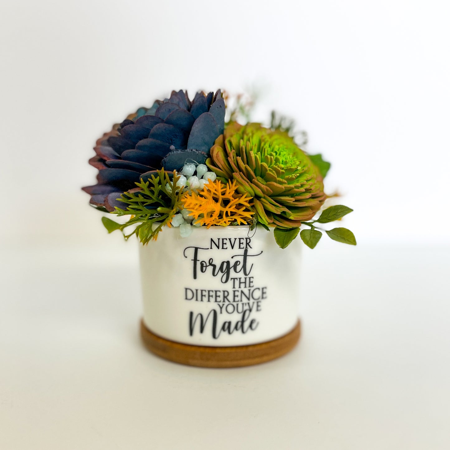 Never Forget the Difference You’ve Made Succulent Garden - Florists Choice Succulents