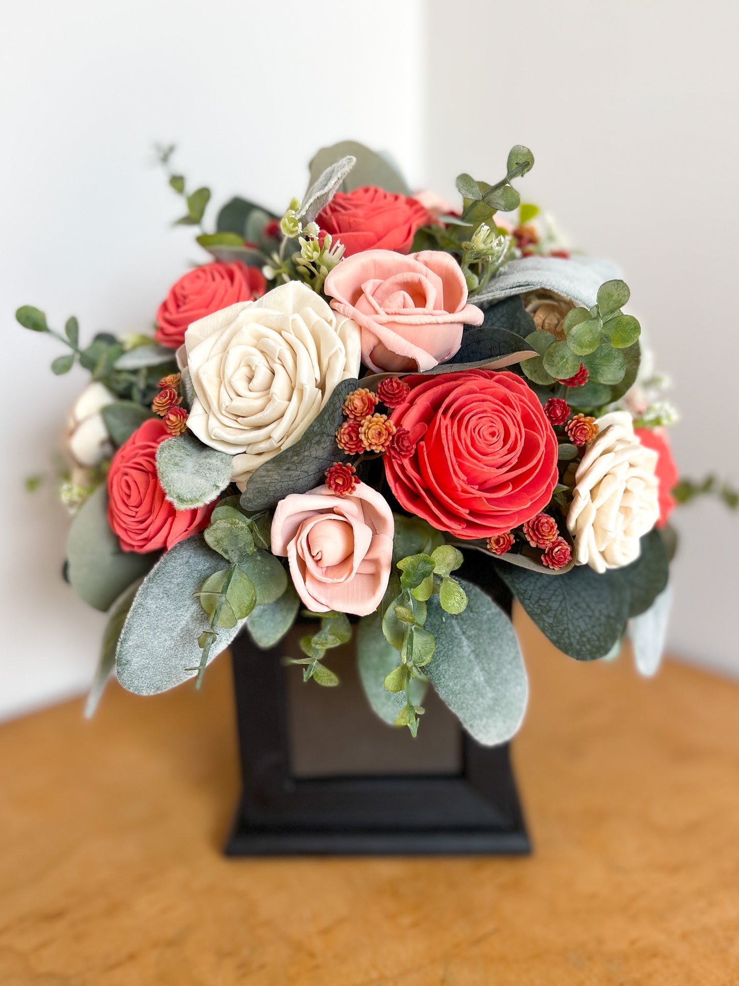 Coral and Blush Rotating Photo Bouquet