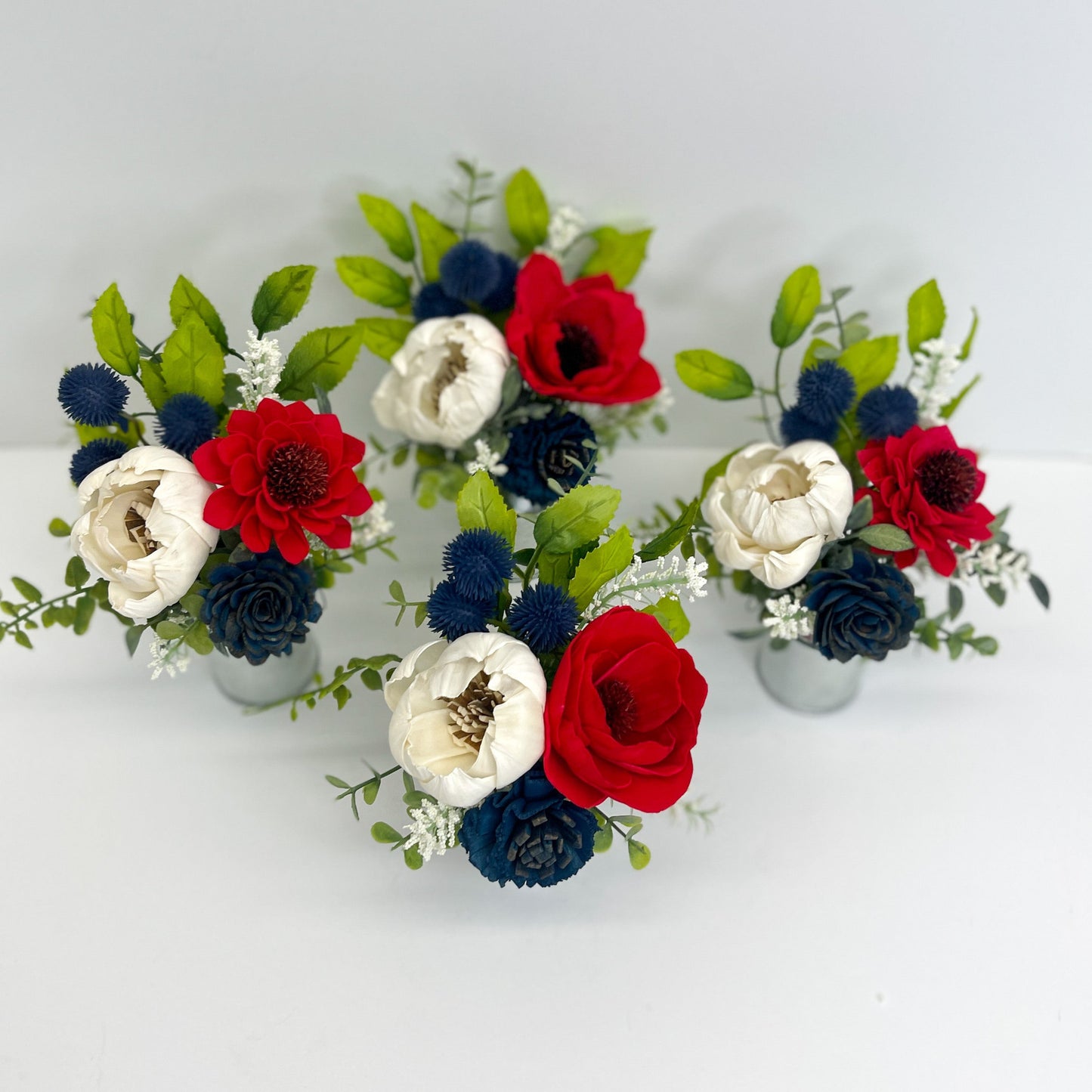Patriotic Mini Milk Can Bouquet
