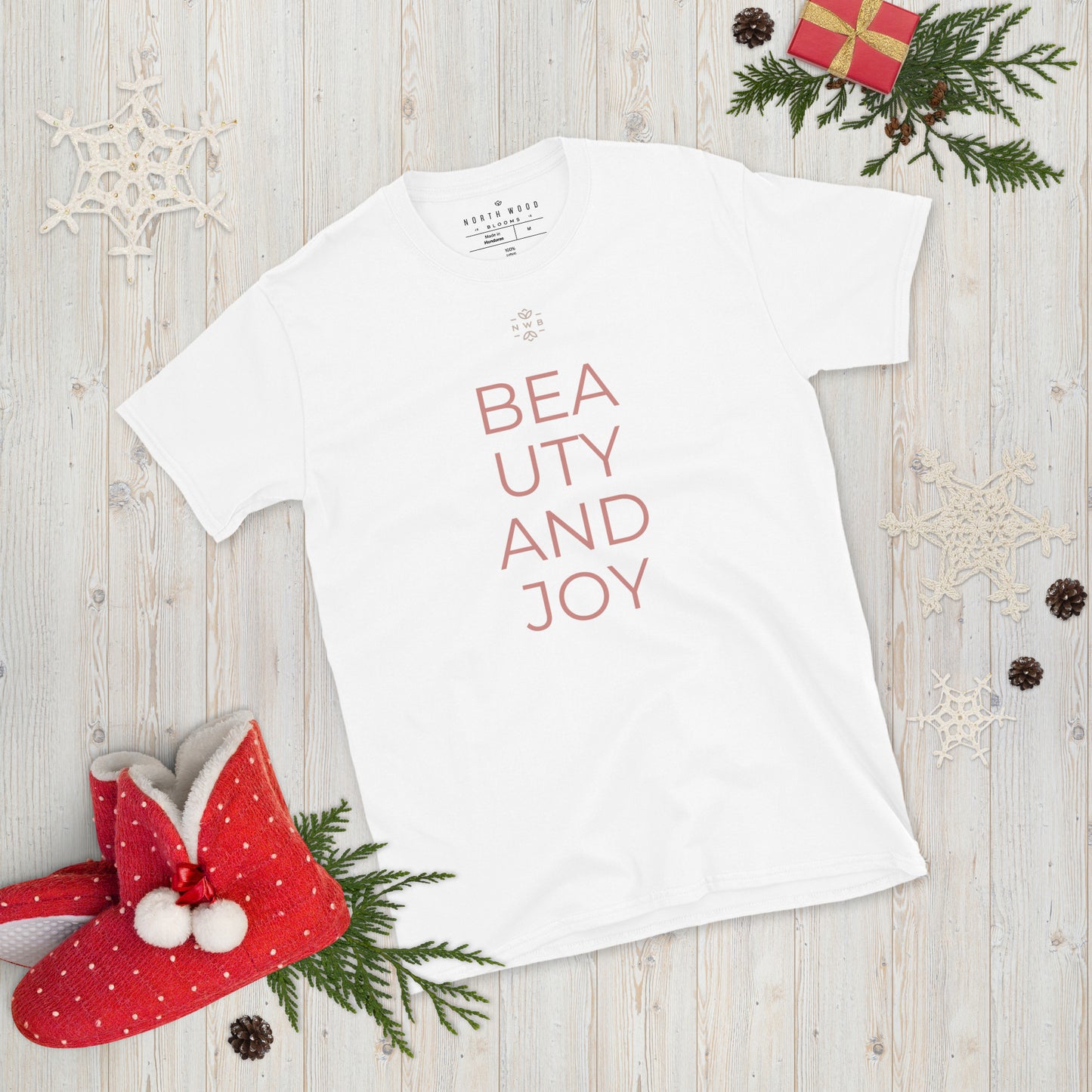 "Beauty and Joy" Short-Sleeve Unisex T-Shirt