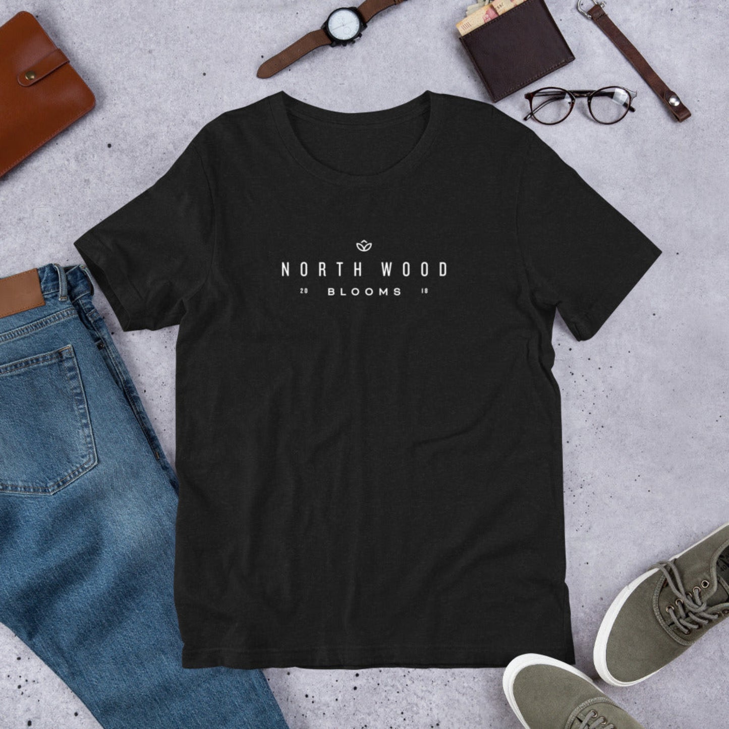 North Wood Blooms Unisex t-shirt