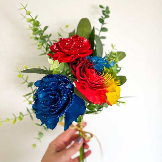 Red, Blue, Rainbow - Trio Dance Bouquet - Expressions Fundraiser 🩰