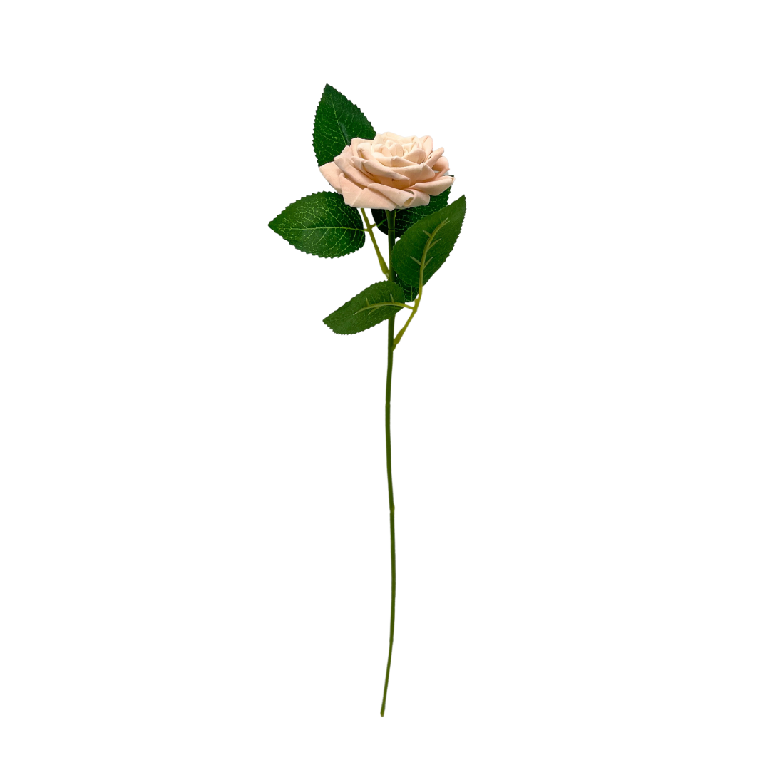 Single Stem Woven Rose - Luxe Blush
