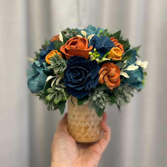 Candle Bouquet - Blue Autmn Cinnamon