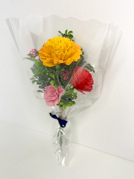 Yellow Carnation Trio Bouquet