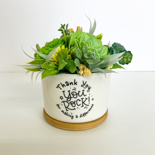 You Rock - Thank You Succulent Garden - Florist’s Choice Succulents