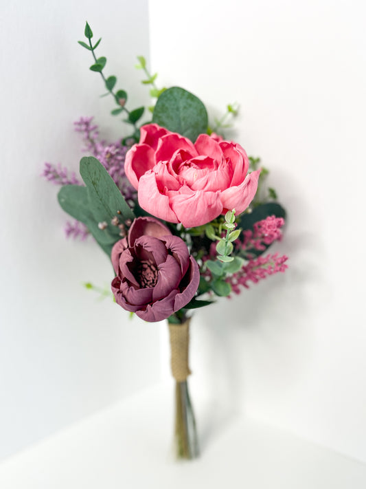 Pink and Purple Peony Duo Bouquet