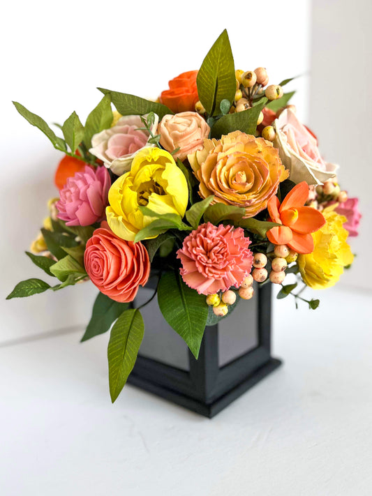 Vibrant Wildflowers Rotating Photo Bouquet