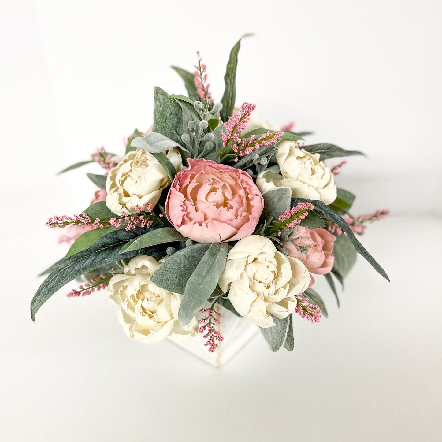 Peonies and Roses Boxed Centerpiece