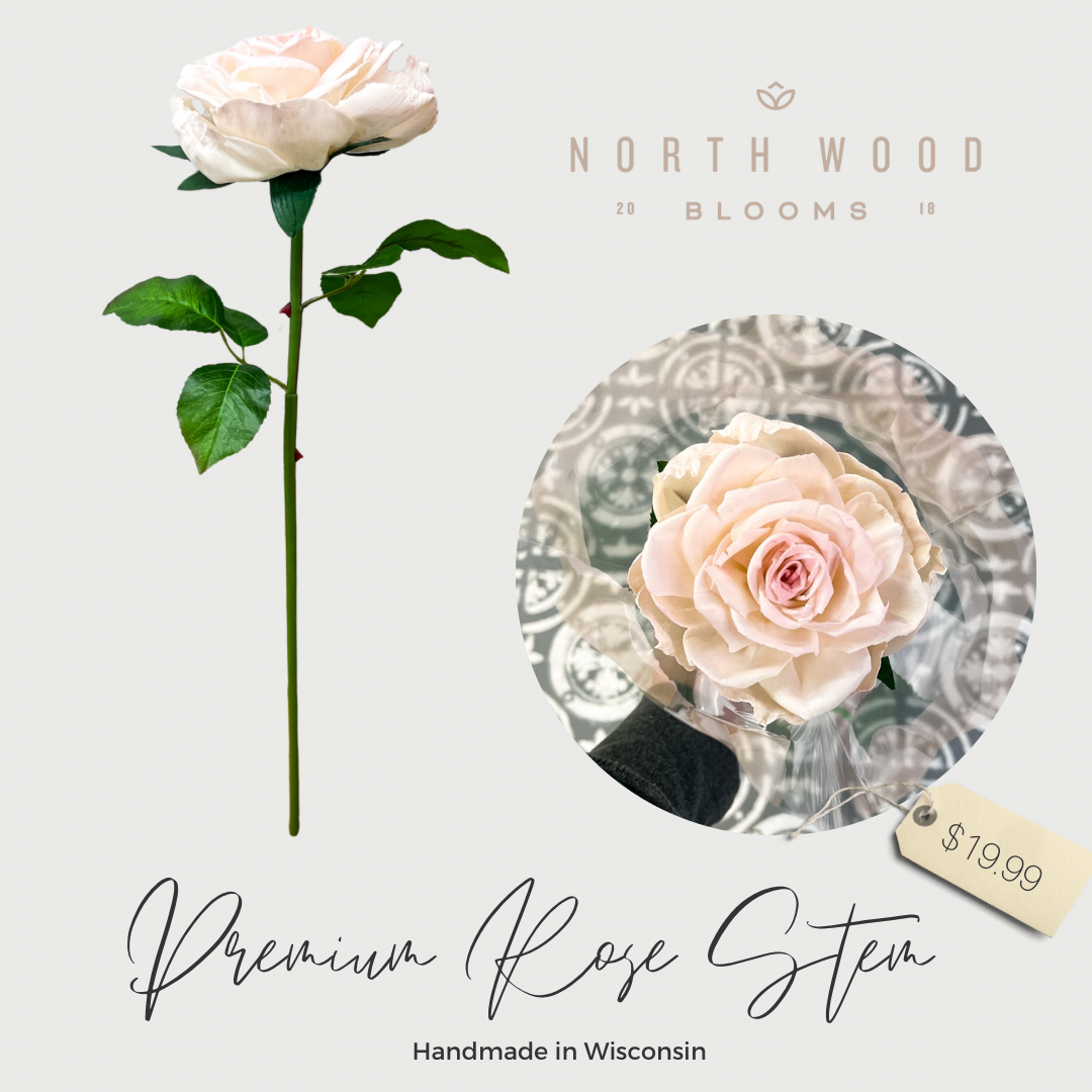 Premium Garden Rose Stem