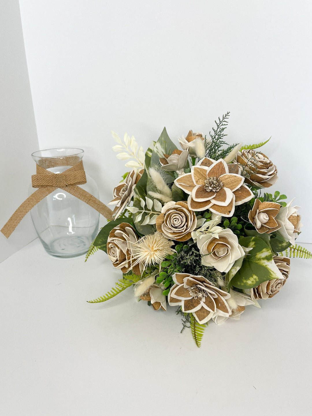 Northwoods Bouquet in Glass Vase