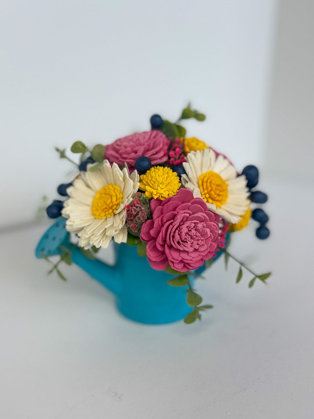 Mini Bright Watering Can Arrangement