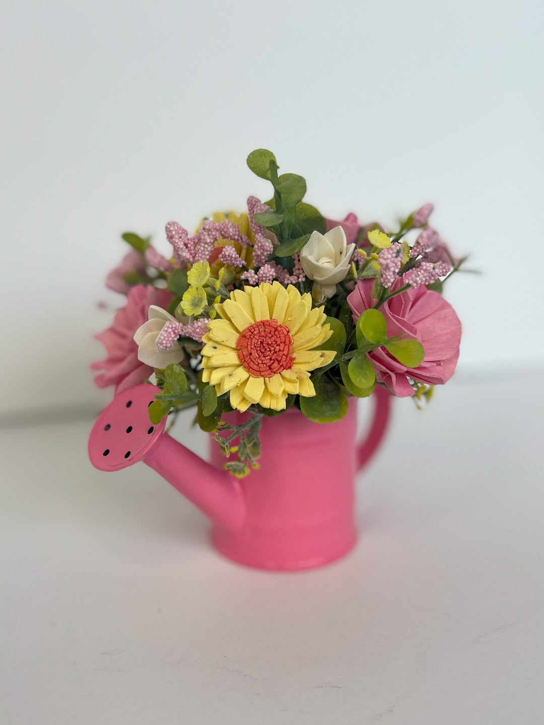 Mini Bright Watering Can Arrangement