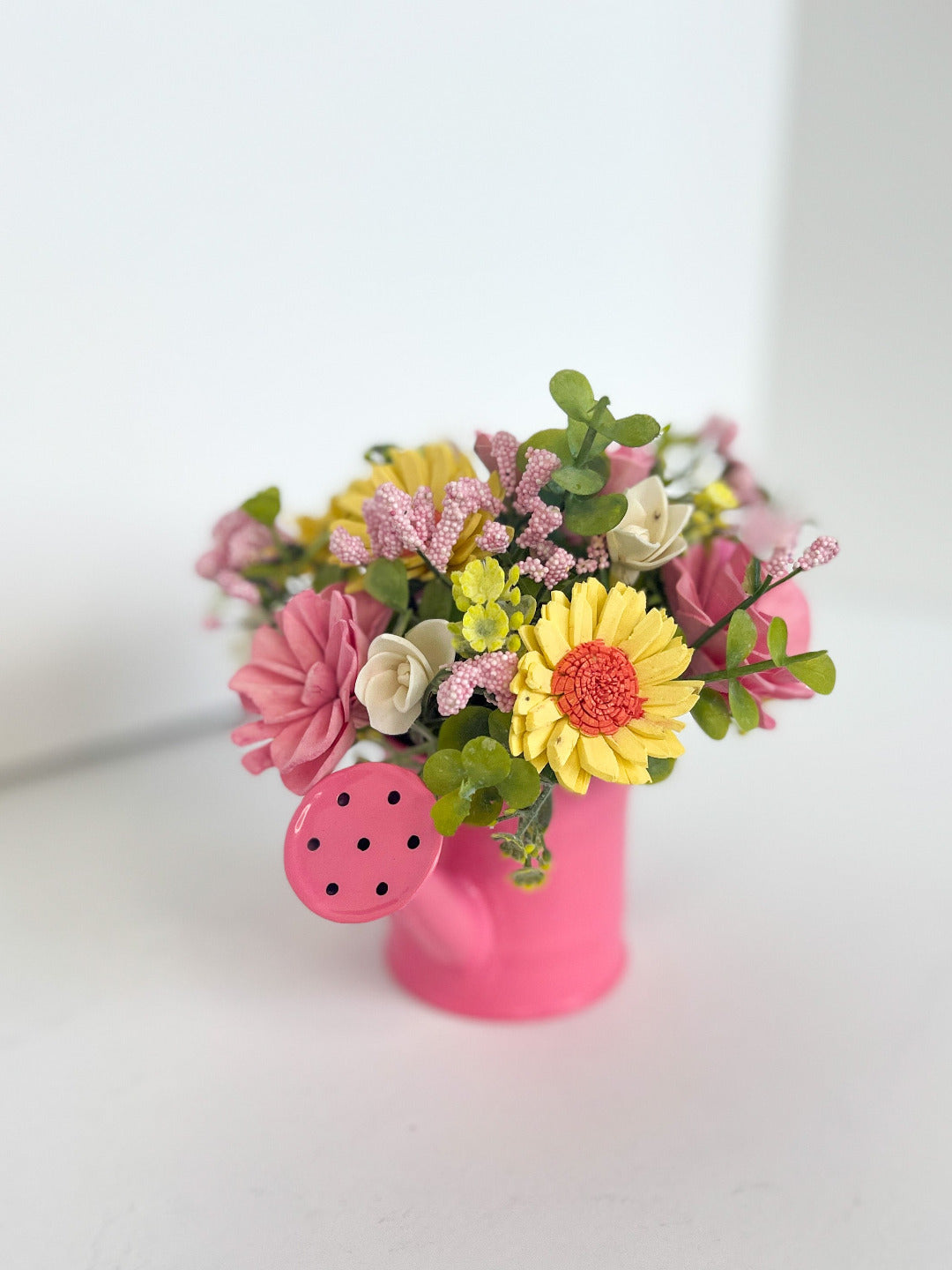 Mini Bright Watering Can Arrangement