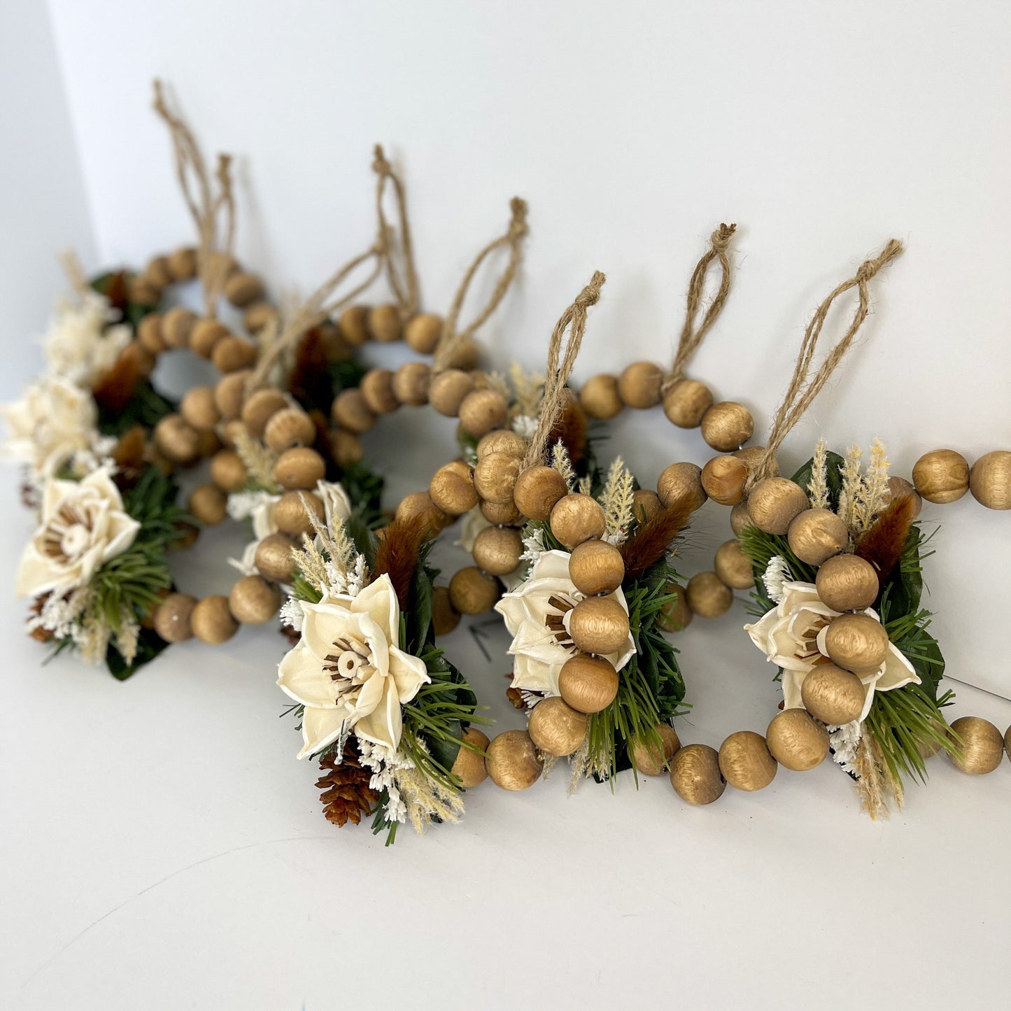 Boho Beaded Wreath Ornament